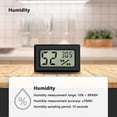 thumbnail image 4 of Mini Digital LCD Thermomtre Hygromtre Temprature Humidit -50~70 10%~99% RH Thermomtre Portable Thermo Hygromtre Indicateur pour Bureau Cuisine Humidor, 4 of 5