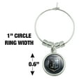 thumbnail image 4 of Justice League Movie Logo Wine Glass Charm Drink Marker, 4 of 5