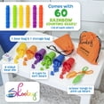 thumbnail image 5 of Skoolzy Rainbow Counting Bears with Matching Cups, Stacking, Sorting, Math & Counting Toy, 71 Piece Set, 5 of 7