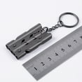 thumbnail image 6 of Windfall Portable Whistle, 150dB 3 Tube Outdoor Survival Sport Referee Pet Training Stainless Steel Whistle with Key Ring, 6 of 7