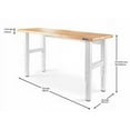thumbnail image 7 of Gladiator GarageWorks  6-foot Adjustable Height Hardwood Workbench - Black White, 7 of 7