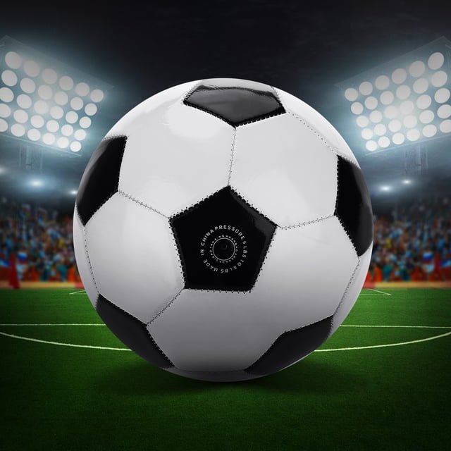Balón De Fútbol Clásico De PVC Duradero, Balones De Fútbol Deportivos De Tamaño 4, Para Principiantes De Fútbol, entrenamiento De Fútbol Para Jóvenes Y Adultos ANGGREK IFTJ04
