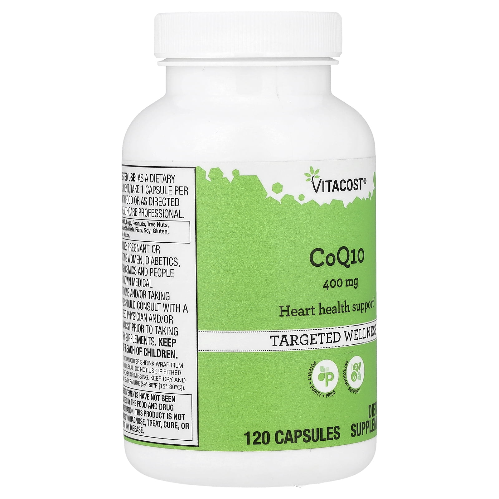 Vitacost CoQ10, 400 mg, 120 Capsules