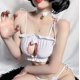 thumbnail image 3 of Gibobby Conjunto ropa interior mujer Lencería Sexy para Mujer Baby Doll Mujer Sexy Color Negro Mono Sensual y Elegante Fina Lenceria para Dama(Blanco, Talla única), 3 of 5