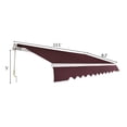 thumbnail image 7 of Cfowner 13'× 8' Retractable Patio Awning, Sun Shade Awning Cover with Manual Crank Handle, 7 of 7