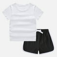 thumbnail image 5 of XZNPDUCQ Toddler Girl Clothes, 2Pcs Baby Girl Summer Outfits Sleeveless Bow Knot Tank Shirts Tops + Shorts Clothing Sets 1-5T T-Shirt Set 3-4 Years White, 5 of 9