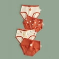 thumbnail image 2 of Ahuyic Girls Panties Toddler Kids Underwear 4 Piece Set 2-13 Years Heart Print Elastic Waist Triangular Briefs Breathable for Girls 3 Years Red, 2 of 3