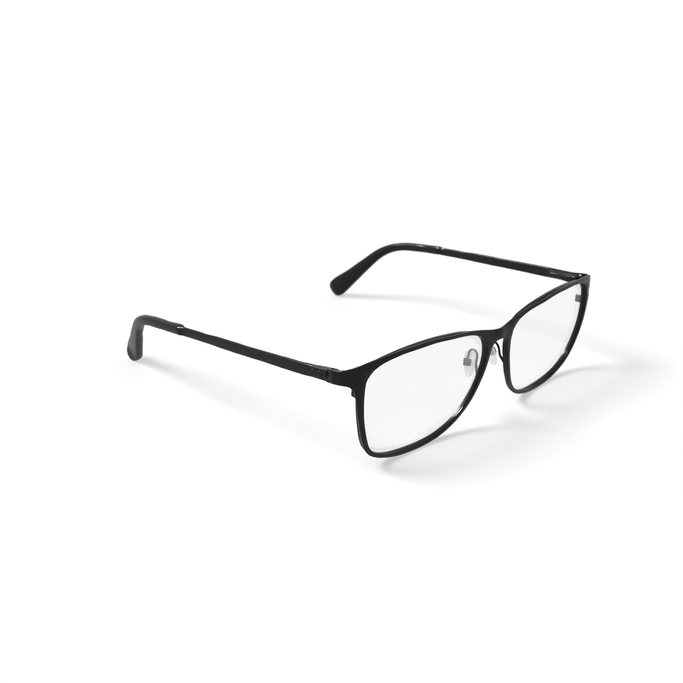 Walmart Men's Eyeglasses, MK09860, Black, 55-16-140, with Case
