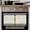 Black Cream, variant on Sage Green Greek Key Kitchen Towels Set of 3, Water Absorbent Dish Towel, Geometric Greece Ancient Farmhouse Geo Decorative Hand Towels - Quick Drying Cloth for Cooking Baking, 18x28 Inch