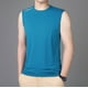 thumbnail image 4 of Camiseta deportiva sin mangas de seda helada de secado rápido para hombre - Camiseta sin mangas de gran tamaño con gran capacidad de absorción para correr y hacer fitness, 4 of 7