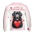 thumbnail image 2 of Happy Valentine's Day Newfoundland Brings Love Heart All Over Print 3D Sweatshirt Unisex Merch Newfie Dog Lover Gifts - 02028, 2 of 6