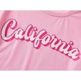 thumbnail image 5 of Serdomi Pink California Crop Top for Little & Big Girls - Cool Summer T-shirt Clothes Tween Size 10, 5 of 7