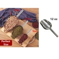 thumbnail image 4 of 4 Pack Ice Scoop 12oz, Scoop for Ice machine maker, Freezer, Bar, Ice, Candy, Dry Goods, Popcorn, Kitchen, Sturdy Durable Ice Scooper 8.75 inch Long, 4 of 7