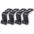 thumbnail image 1 of Gancho para reposacabezas de fibra de carbono para asiento trasero de coche, (4 piezas), gancho para asiento delantero de coche, gancho para bolso de coche, colgador para coche (negro), 1 of 5