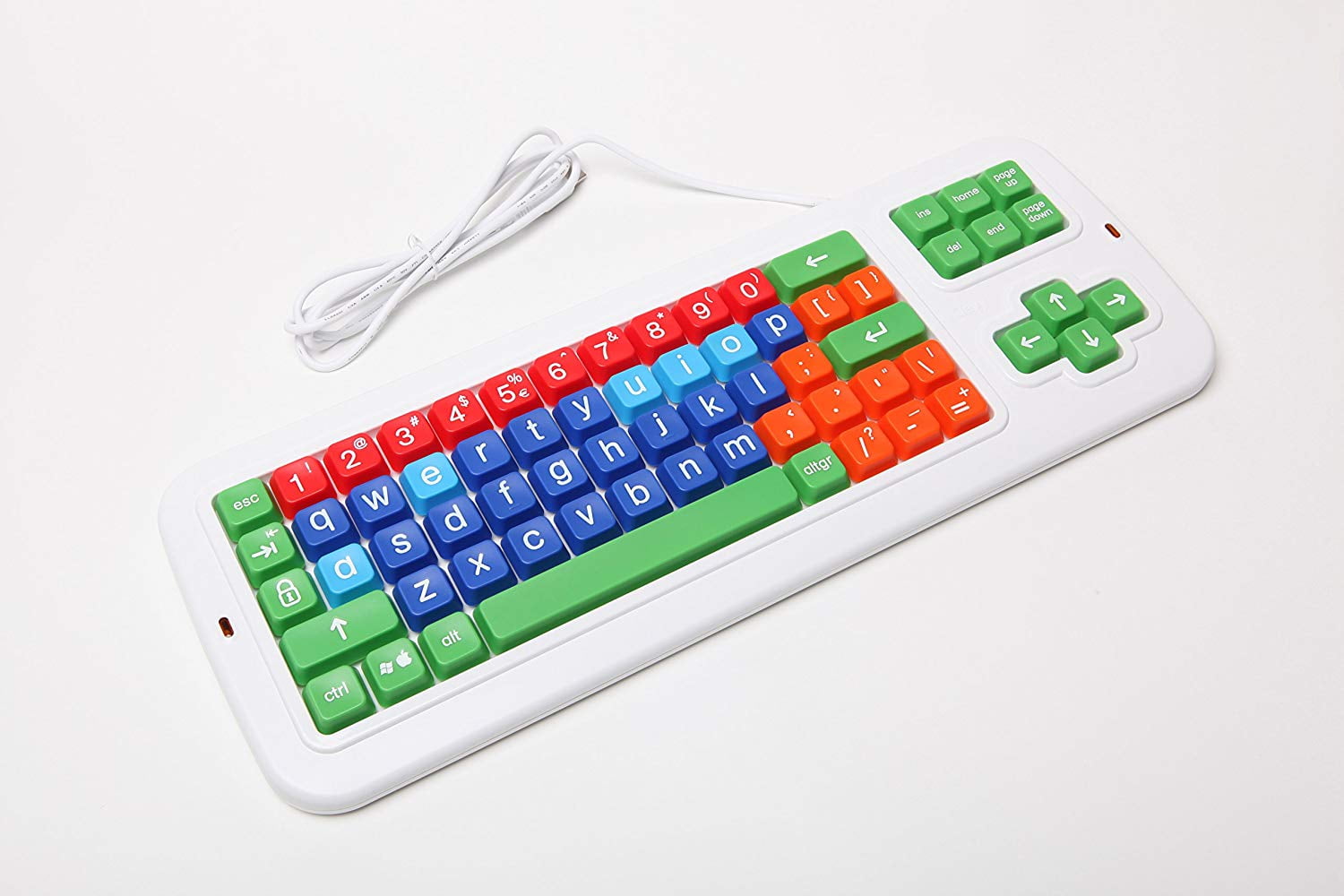 Clevy colored Keyboard Lowercase and Colorful Keys