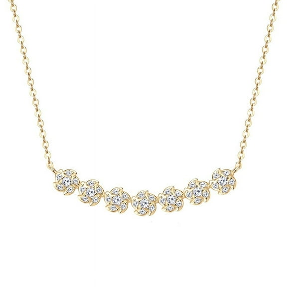 0.5 Carat Moissanite Pendant Necklace for Women Necklace Gold Diamond Pendant Necklace Sterling Silver Diamond Necklace Womens Necklaces Pendant Chain Diamond Pendant Chain