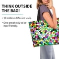 thumbnail image 2 of Disketp Colorful Tie Dye Stained Glass Bolsa Tote Estampada para Mujer, Bolso de Hombro y de Mano para Compras y Viajes, 2 of 8