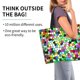 thumbnail image 2 of Balery Colorful Tie Dye Stained Glass Bolsa Tote Estilo Estético con Cremalleras, Bolsa de Hombro, Bolsa de Compras Grande y Plegable, 2 of 8