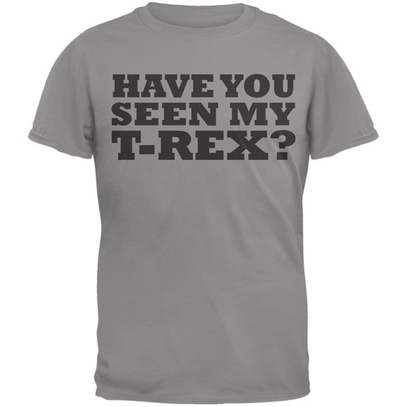 Jurassic - Have You Seen My T-Rex Grey Youth Flip-up T-Shirt - Youth Small
