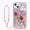 Pink Rose, variant on for iPhone 14 Bling Glitter Case, Girls Women Kids 3D Luxury Sparkle Diamond Crystal Rhinestone Crown Handbag Protective with Strap Case Cover for iPhone 14 6.1 inch (Clear)
