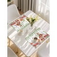 thumbnail image 5 of Pastoral Mushroom Fox Placemats Set of 12, Watercolor Eucalyptus Botanical Placemats for Dining Table, Place Mats for Kitchen Tabletop, Waterproof Wipeable Dining Table Mats Set, 5 of 9