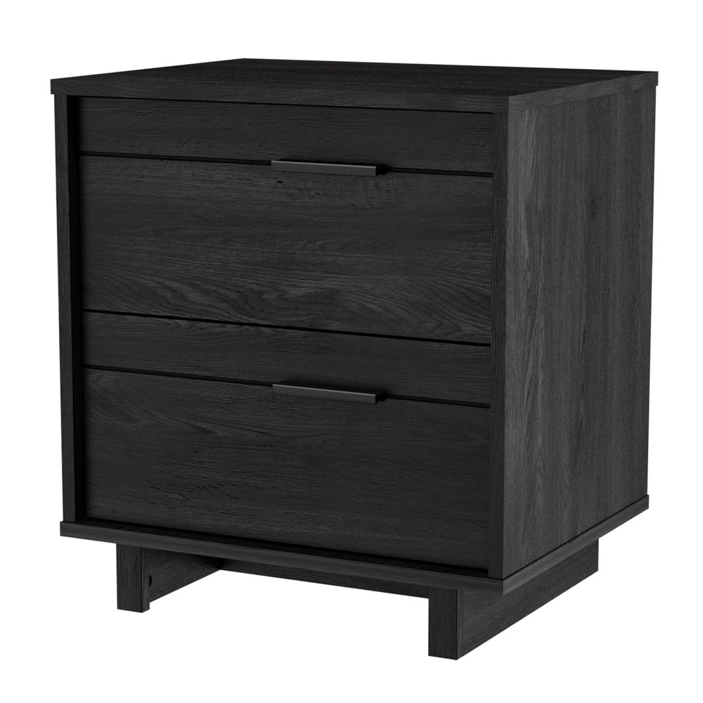 South Shore Fynn 2Drawer Nightstand, Dark Gray