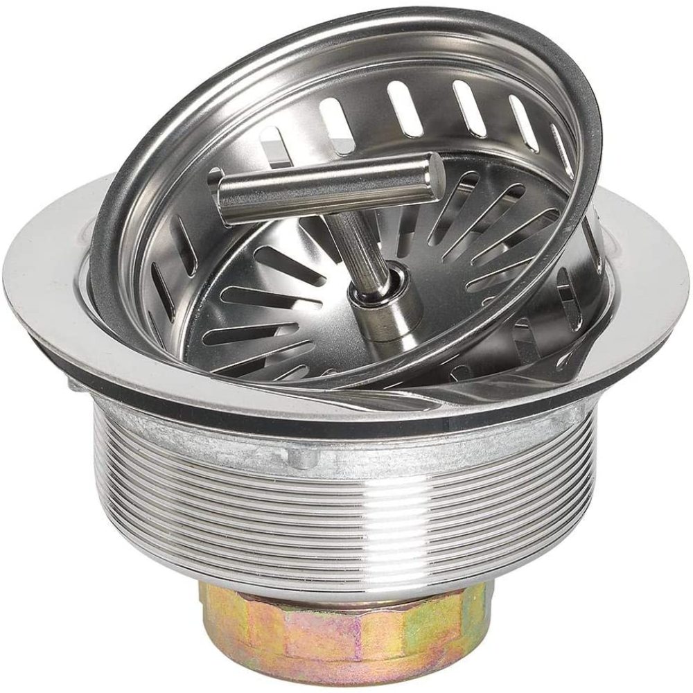 Glacier Bay Spin Lock Sink Strainer in Stainless steel