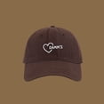 thumbnail image 2 of XIAOCHA Women's Embroidered Baseball Cap Adjustable Hat Band Outdoor Ball Hat,Coffee, 2 of 4