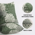 thumbnail image 5 of Sage Green Cream Grey Gray Pillow Covers 18X18 Inch Set of 2, Modern Dahlia Floral Print Decorative Throw Pillow Covers Outdoor Farmhouse Cushion Case for Home Couch Sofa Bed Decoration, 5 of 5