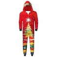 thumbnail image 5 of SwiftWear Christmas Pajamas for Family Matching Family Christmas PJs Sets Onesies Christmas Sleepwear Zipper Jumpsuit Red, 5 of 8