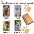 thumbnail image 6 of Wooden Deshedding Brush for Dogs Cats Horses - Dual Action Pet Hair Removal Tool with Non-Slip Handle, 6 of 6