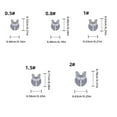 thumbnail image 2 of 100pcs Split Shot Fishing Weight Sinkers Removable Round Fishing Line, 2 of 7