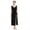 Black, variant on IBTOM CASTLE Women Lyrical Dance Dress Modern Contemporary V-Neck Backless Split Tulle Skirt S White