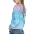 thumbnail image 2 of Sweatshirts for Kids UK Girls Oversized Pullover Long Sleeve Tops Tie Dye Casual Pullover Top Cotton Loose Tunic Tops Plain Winter Fall Tee Shirts Fleece Lined Sweatshirt, 2 of 7