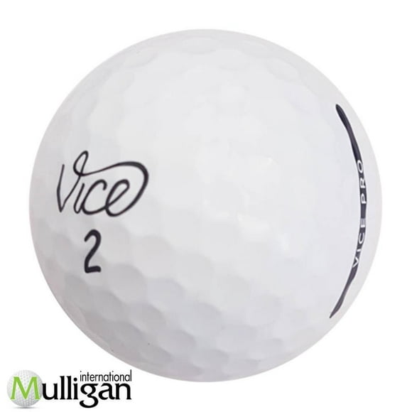 Mulligan - 60 balles de golf récupérées Vice Pro Mix 4A, blanc