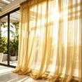 thumbnail image 5 of AUNVITO Clearance Outdoor Privacy Curtain 118.1x29.5 Inch Mesh Sheer Patio Curtain for Garden Balcony Outdoor Mosquito Privacy Curtain Great Gift Choice for Family and Friends, 5 of 7