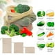 thumbnail image 4 of 3 bolsas de malla de algodón para verduras, reutilizables, para guardar verduras., 4 of 5