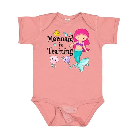

Inktastic Mermaid in Training Girls Baby Bodysuit