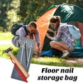 thumbnail image 3 of Ettsollp Outdoor Camping Tent Pegs Storage Bag Large Capacity Multifunctional Soft Oxford Cloth Grocery Bag Portable Drawstring Pouch for Windbreak Rope Tent Stake Ground Nails, 3 of 7