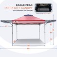 thumbnail image 4 of EAGLE PEAK 17" x 10" American Flag Pop up Instant Outdoor Canopy, 4 of 9