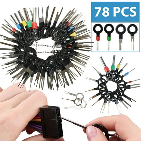 

Goodhd 78PCS Wire Terminal Removal Tool Car Electrical Wiring Crimp Connector Pin Kit
