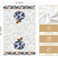 thumbnail image 6 of SM-XLHN Blue Pumpkin Fall Kitchen Towels Dish Towels, 18x26 Inch Autumn Floral Leaves Thanksgiving Decoration Hand Towels Set of 2, 6 of 6