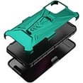 thumbnail image 5 of Compatible for TMobile Revvl 6 5G Case with Holster Belt Clip Hybrid Shockproof Protective Phone Cover with Kickstand - Teal, 5 of 5