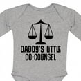thumbnail image 4 of Inktastic Daddy Little Co Counsel Lawyer Boys or Girls Long Sleeve Baby Bodysuit, 4 of 5