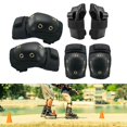 thumbnail image 4 of Juego de 6 almohadillas protectoras para patinaje sobre ciclismo, rodilleras, s, muñequeras, Protector de seguridad para deportes al aire libre para , L mayores de 13 años kusrkot Rodilleras para patines, 4 of 8