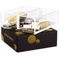 thumbnail image 3 of Classic Acrylic Paper Clip & Note Holder w/ Adjustable Divider - Desk Organizer for Office, 3 of 9
