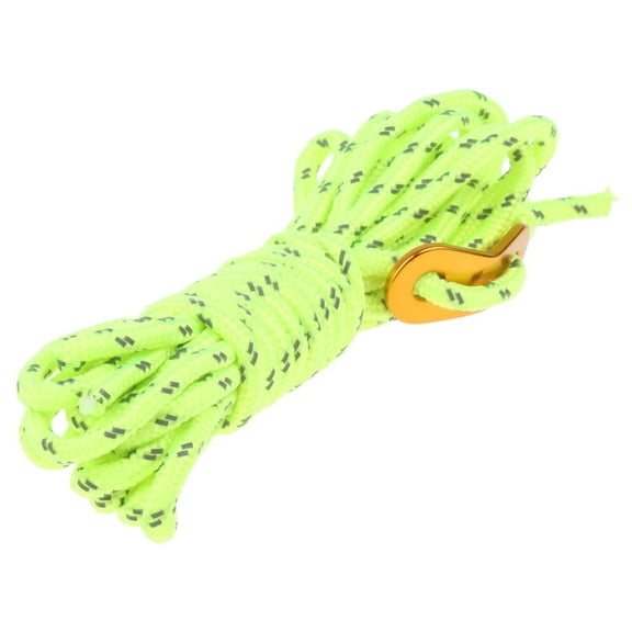 Cuerda de camping reflectante 4 mm Zulema Tendedero de cuerda de tienda verde