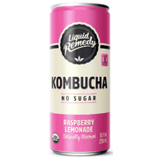 Liquid Remedy No Sugar Raspberry Lemonade Kombucha, 8.5 fl oz Can