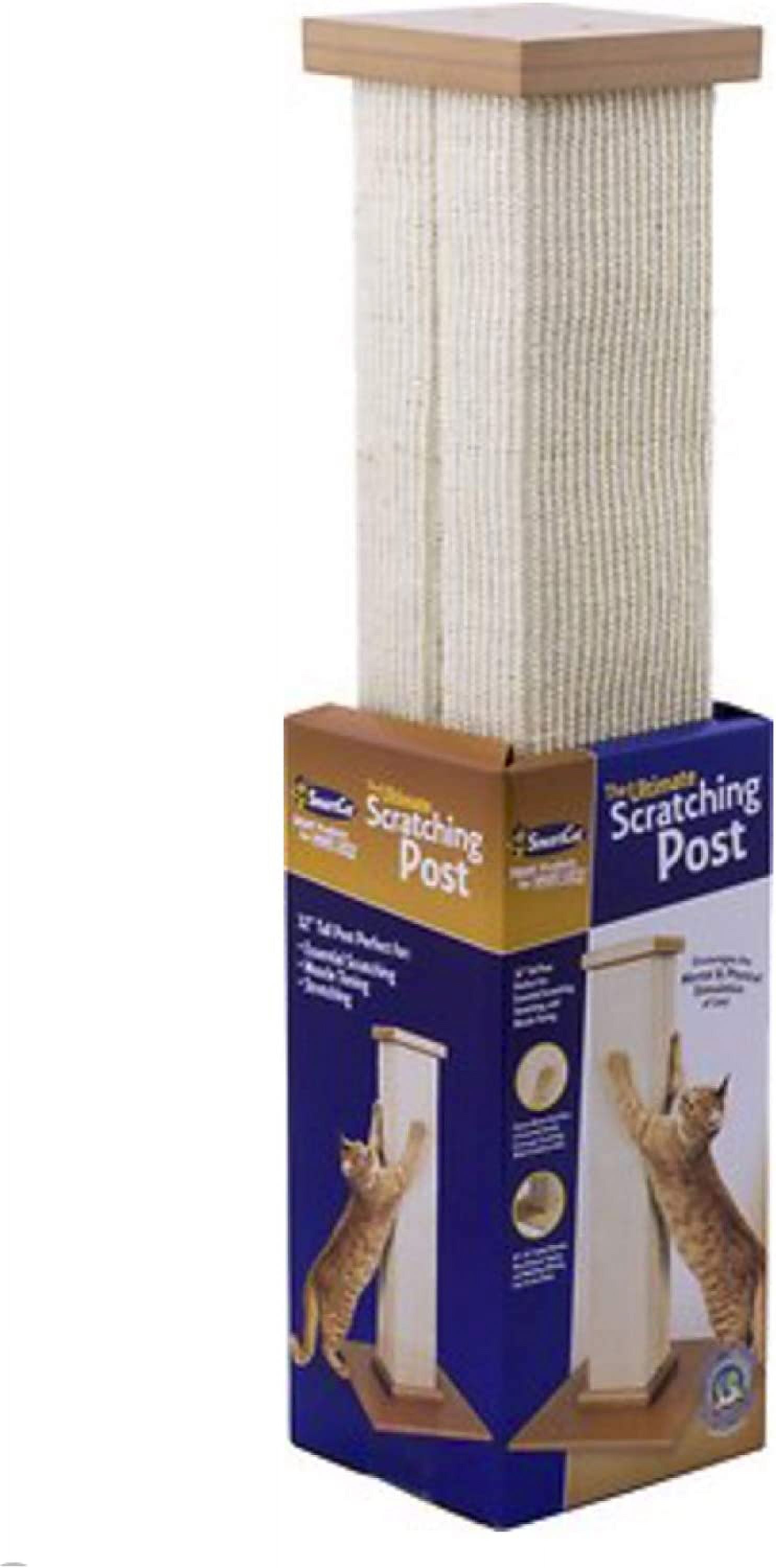 Pet  Scratching Post - 32 Inch Tall Sisal  Tower with Sturdy Base for Indoor Cats
