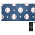 thumbnail image 2 of GZHJMY Baseball Stripe Beach Towel Quick Dry Absorbent Bath Towels Sandproof Lightweight Towel for Gym Yoga Sports Swimming - 31x71in Bath Towels, 2 of 7